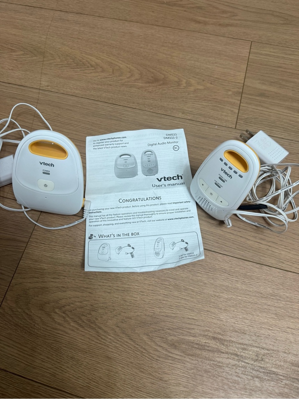 VTech Baby Monitor - White and Yellow Digital Audio Monitor